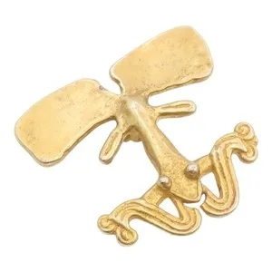 Authentic Golden Amphibian Guardian: Vintage Silver Frog Brooch