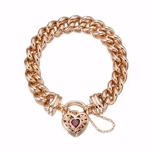 Authentic The Rose Gold Labyrinth: 12mm Euro Curb Chain with Filigree Lock