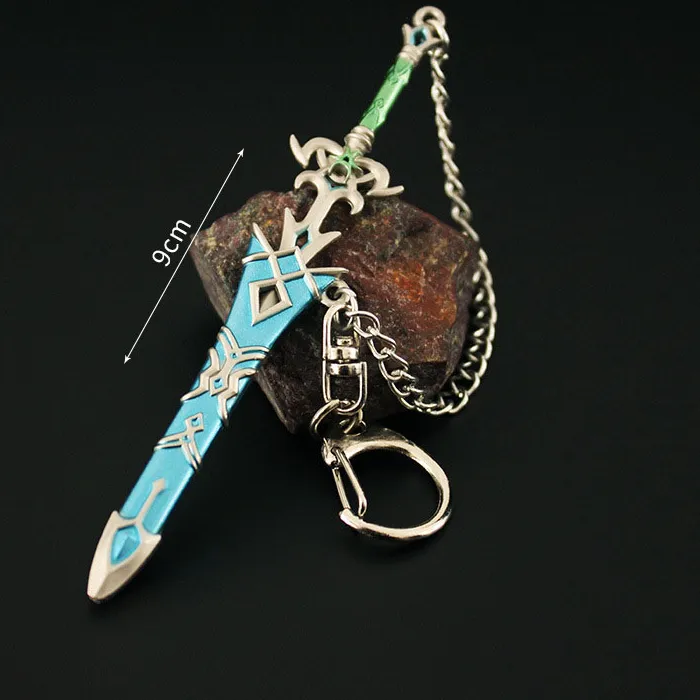 Authentic Game Zelda Link Master Sword Cosplay Keychain Openable Sword Pendant Keyrings Jewelry Accessories Key Chains Gifts