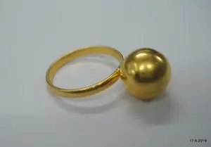 Authentic Ethnic Sterling Silver Ring Gold Vermeil Ring Gold Plated Ring Gold Gilded Ring