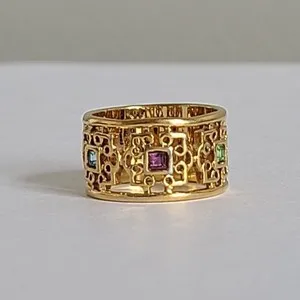 Authentic Byzantine Enchantment: Ancient Geometry in Gold Plated Splendor
