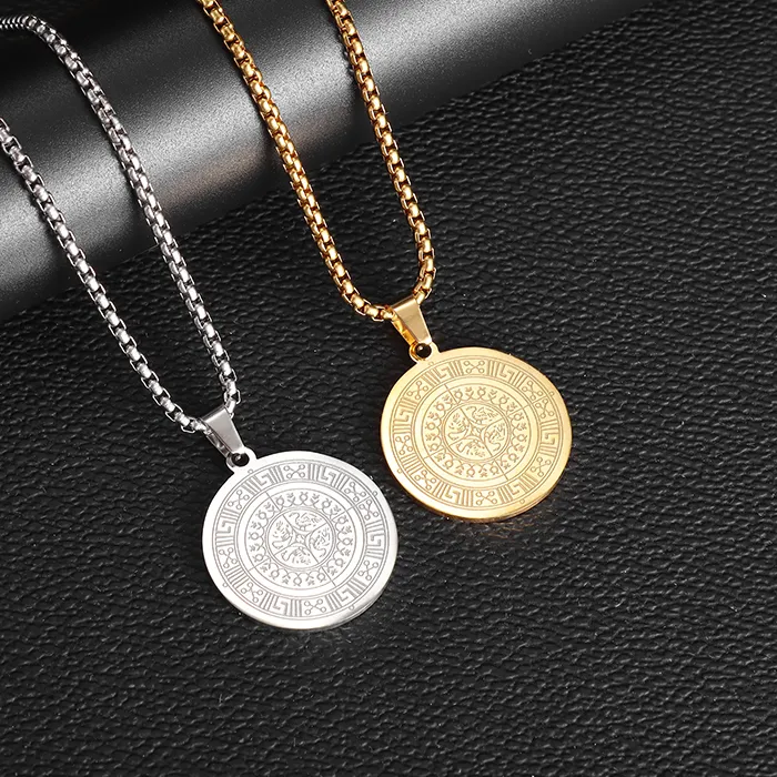 Authentic Ancient Greek Coat Of Arms Ethnic Necklace Jewelry Greek Key Pomegranate Swan Symbol Pendant