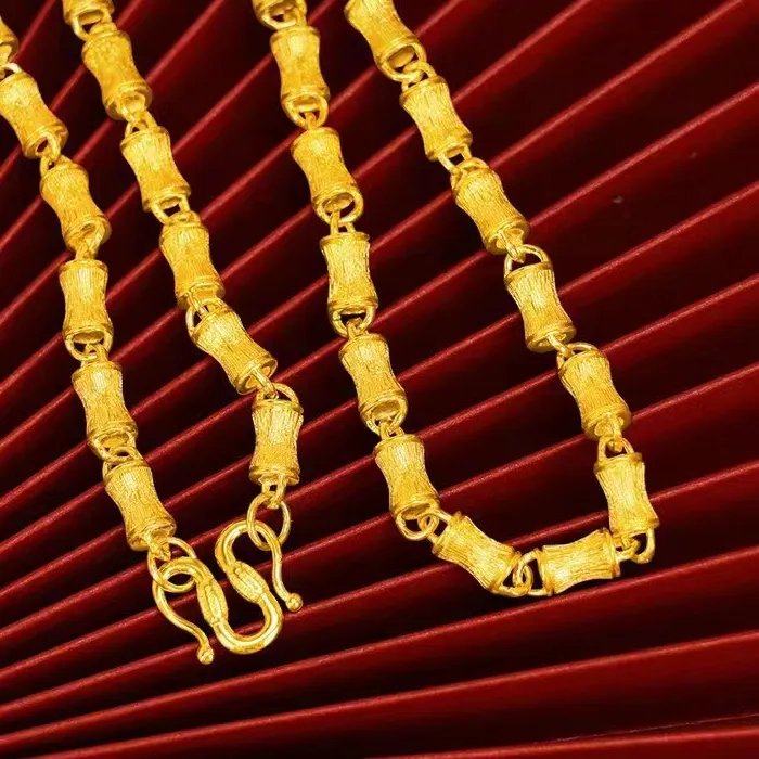 Authentic The Sovereign Bamboo: 24K Pure Gold Talismanic Chain