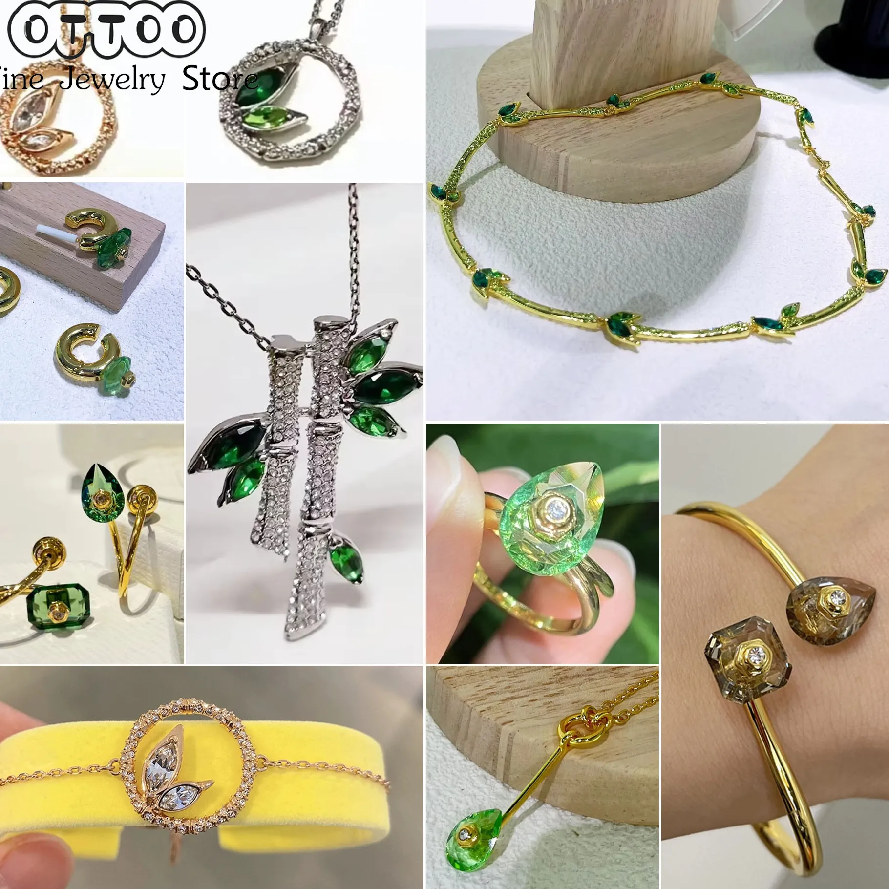 Authentic The Verdant Resilience Talisman Set: Gilded Bamboo of Fortune and Vitality