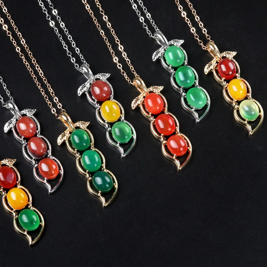 Authentic Lucky Harvest of the Heart: Pea Pod Pendant