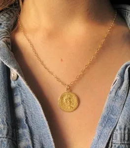 Authentic The Eternal Sovereign: Ancient Roman Coin Amulet in Radiant Gold