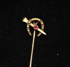 Authentic The Gilded Path: Antique French Maison Savard Horseshoe Talisman
