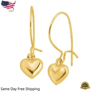 Authentic Golden Heart Emissaries: Celestial Dangle Earrings