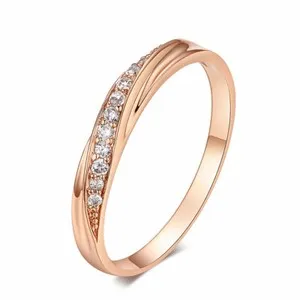 Authentic Twisted Aurora of Light: 18K Gold‑Plated Ring with Celestial Crystal