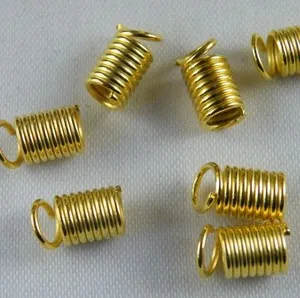 Authentic 400pcs Silver/Gold/Bronze/Black Crimp & End Beads 6x4mm H38-H42