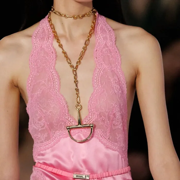 Authentic The Golden Curve: D-Shape Geometric Talismanic Collar