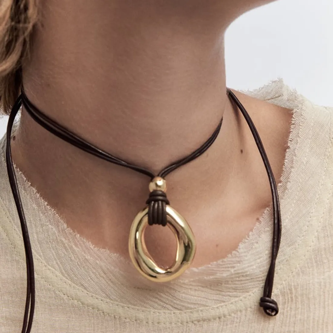 Authentic The Eclipse of Grace: Irregular Circle Talisman on Midnight Cord