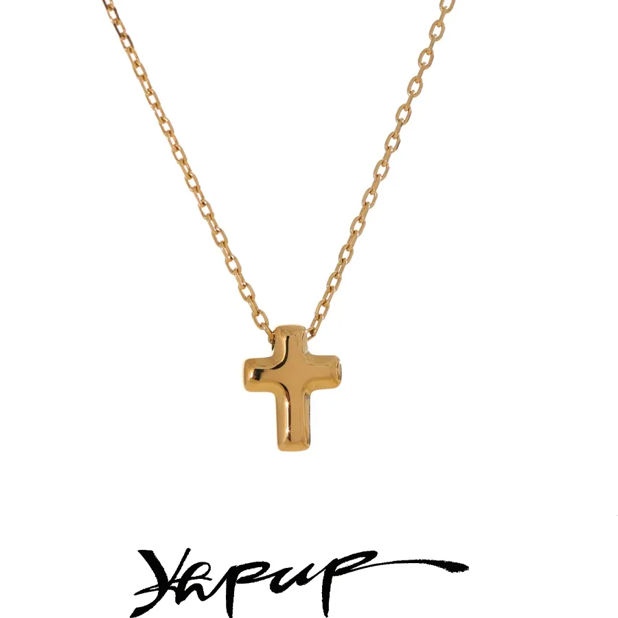 Authentic Celestial Cross Pendant: Waterproof Stainless Steel Charm of Sacred Protection