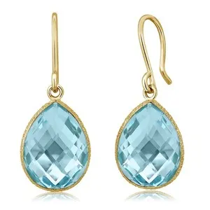 Authentic Celestial Azure Tear: The Pear-Shaped Topaz Amulet