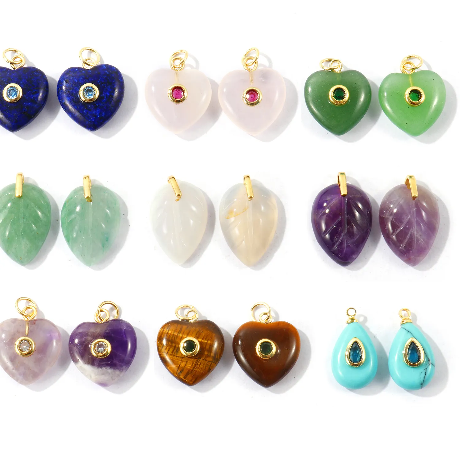 Authentic Verdant Blossom Heart Talisman in 18K Gold Plate
