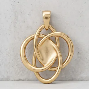 Authentic The Eternal Shield: Golden Celtic Knot Amulet of Boundless Protection