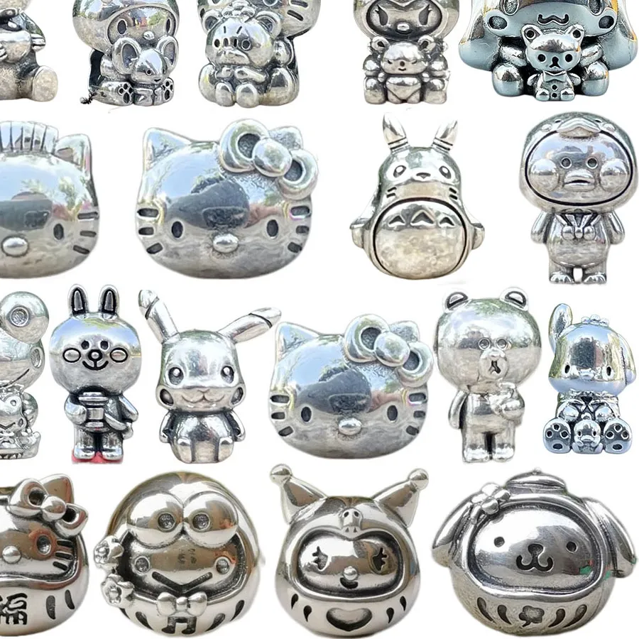 Authentic The Celestial Icon: Sterling Silver Charms of Joy and Radiance