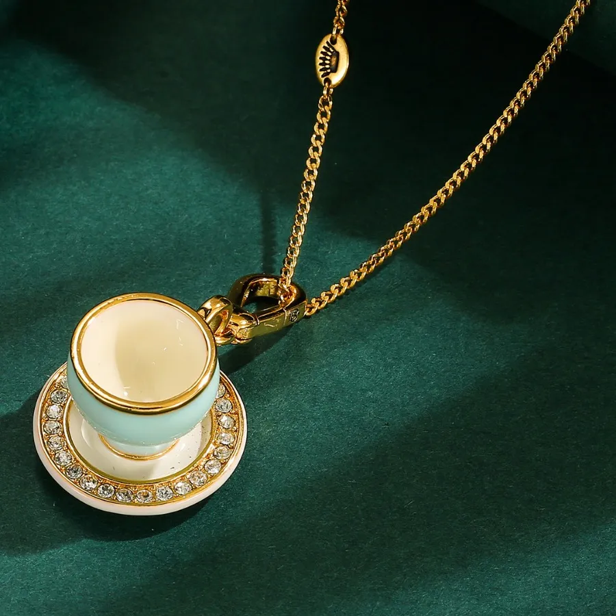 Authentic The Celestial Chalice Enamel Teacup Amulet