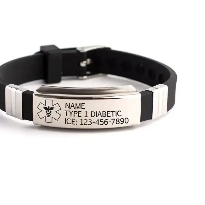 Authentic Guardian Angel: Personalized Medical Alert ID Bracelet for Vital Protection