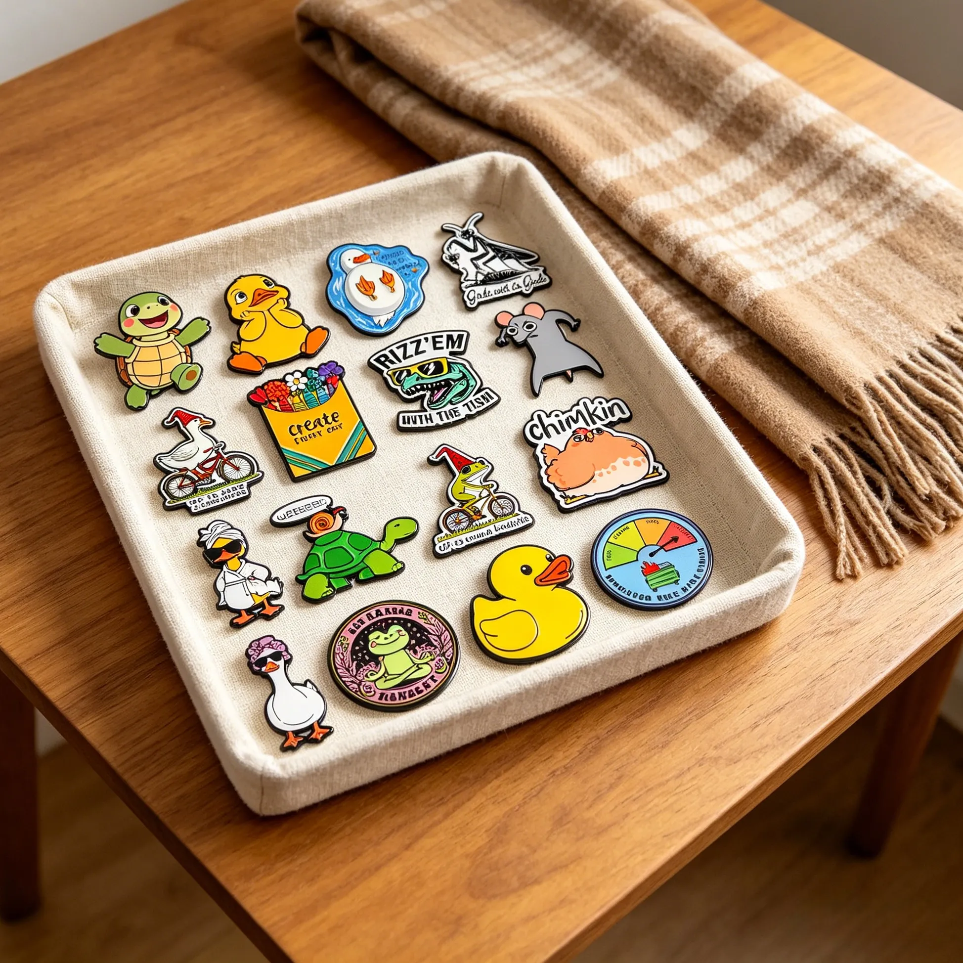 Authentic Animals Frog Quotes Enamel Pins Cute Duck Tortoise Brooch Lapel Pin Badge on Backpack Clothing Accessories Jewelry Gifts