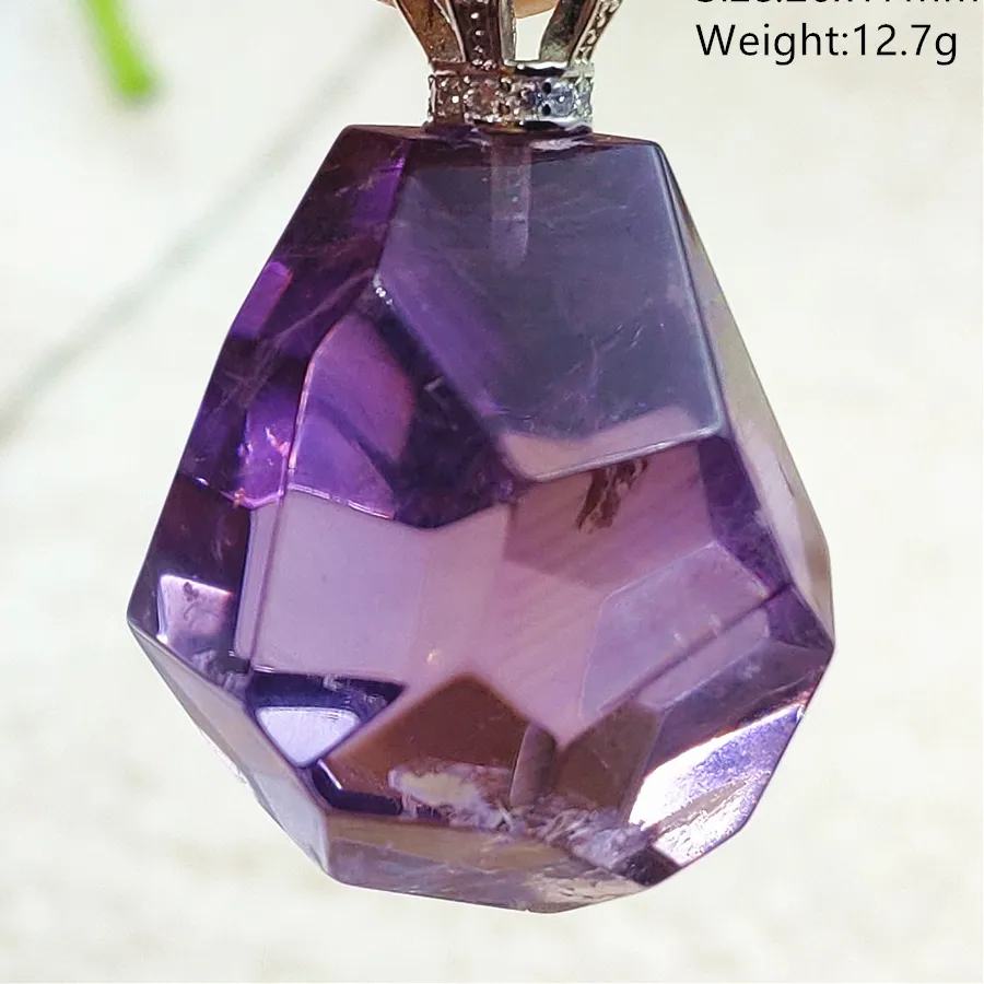 Authentic Violet Portal to Inner Wisdom: Rare Amethyst Pendant
