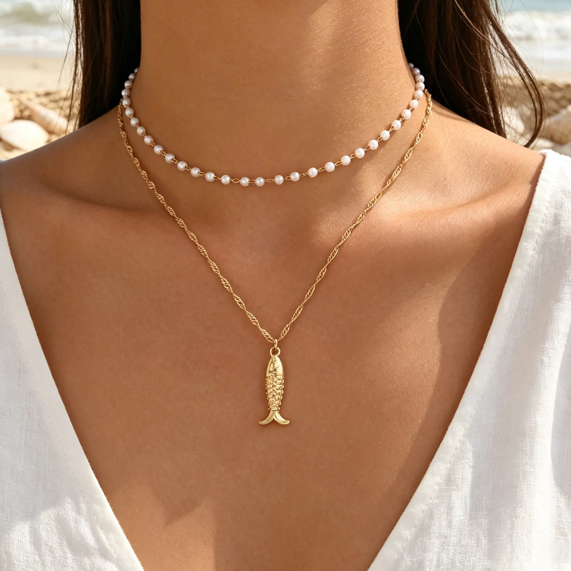Authentic Whispers of the Pearl: Enchanted Boho Choker for Radiant Protection
