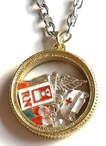 Authentic Healing Nurse's Caduceus Necklace - Symbol of Compassionate Care