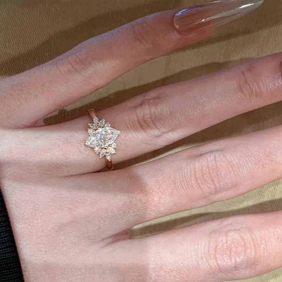 Authentic The Celestial Marquise: A Symphony of Radiant Light