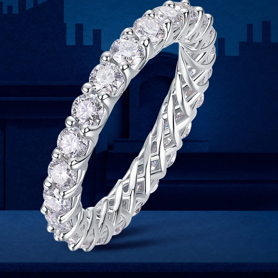 Authentic The Celestial Radiance Moissanite Band