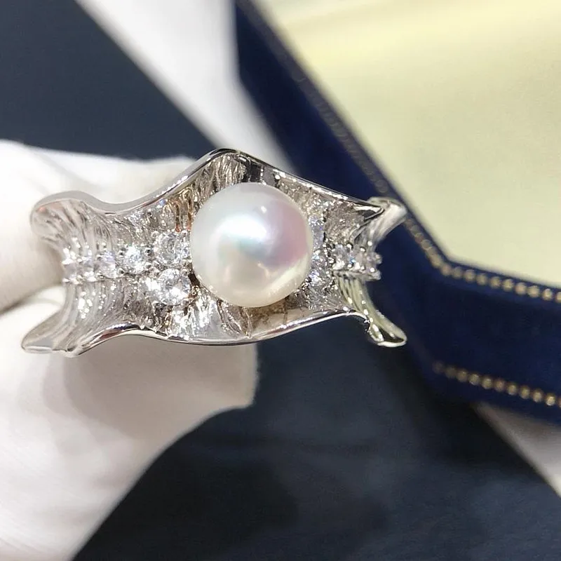 Authentic Wavy Pearl Harmony: A Gift of Serenity and Abundance