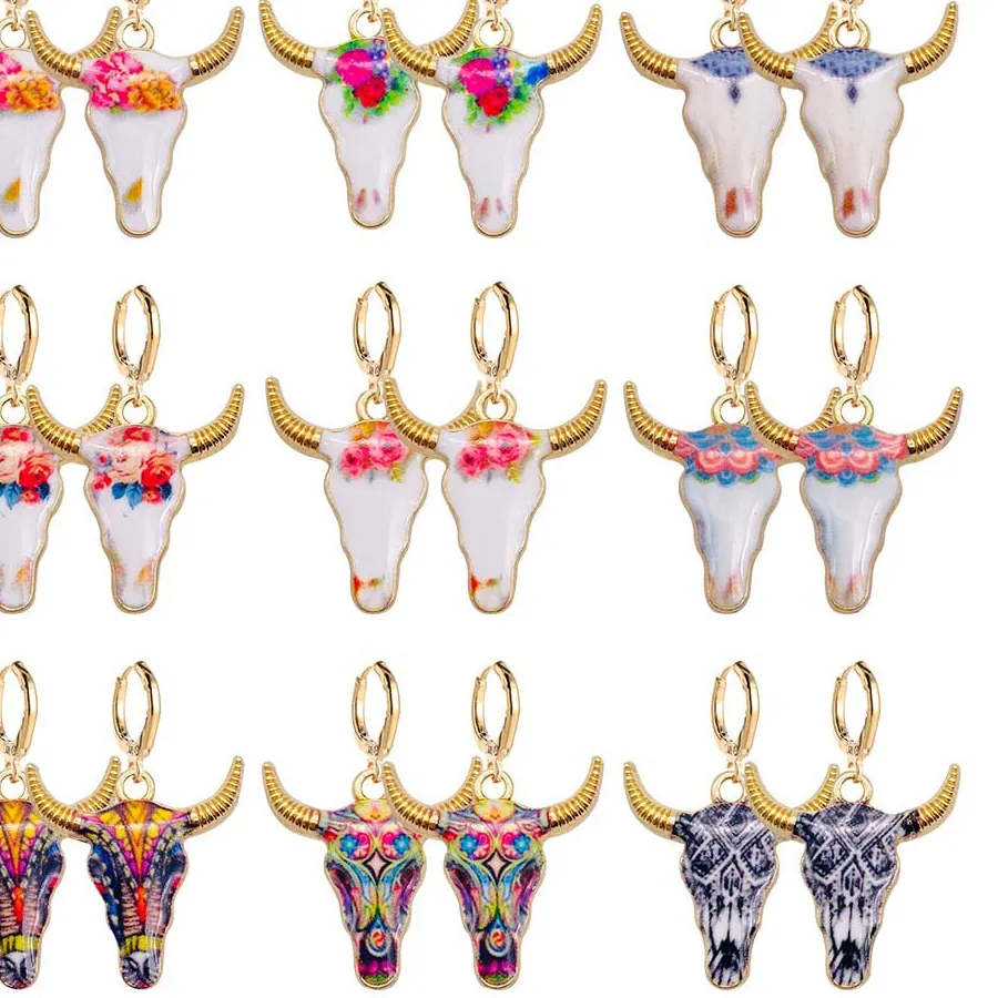 Authentic Empowered with Strength: Enchanted Bull's Head Earrings for Inner Resolve