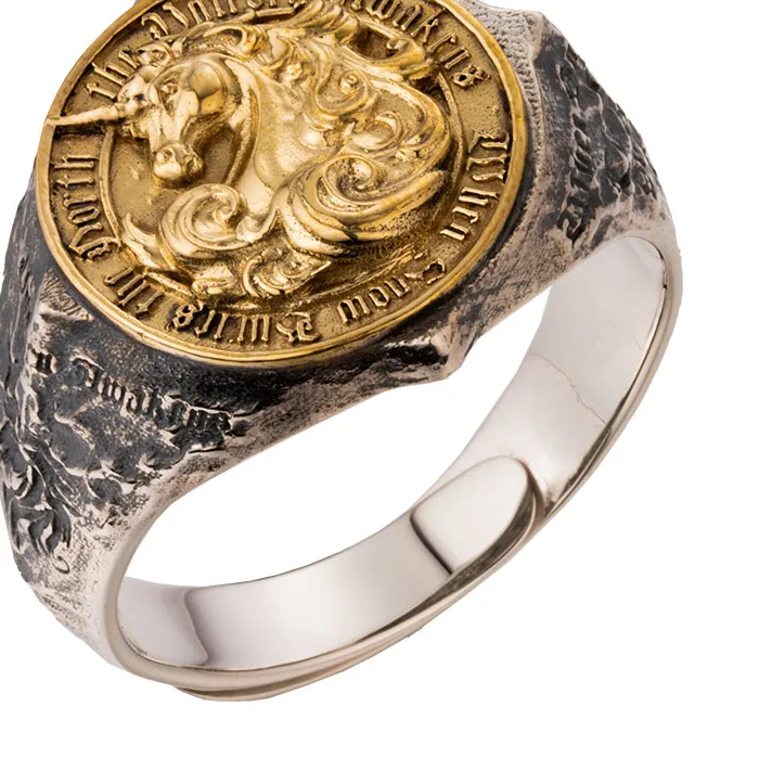 Authentic Awakening the Unicorn's Power: Silver Ring of Sacred Horn