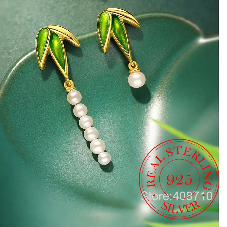 Authentic Celestial Bamboo and Pearl Asymmetric Talismans