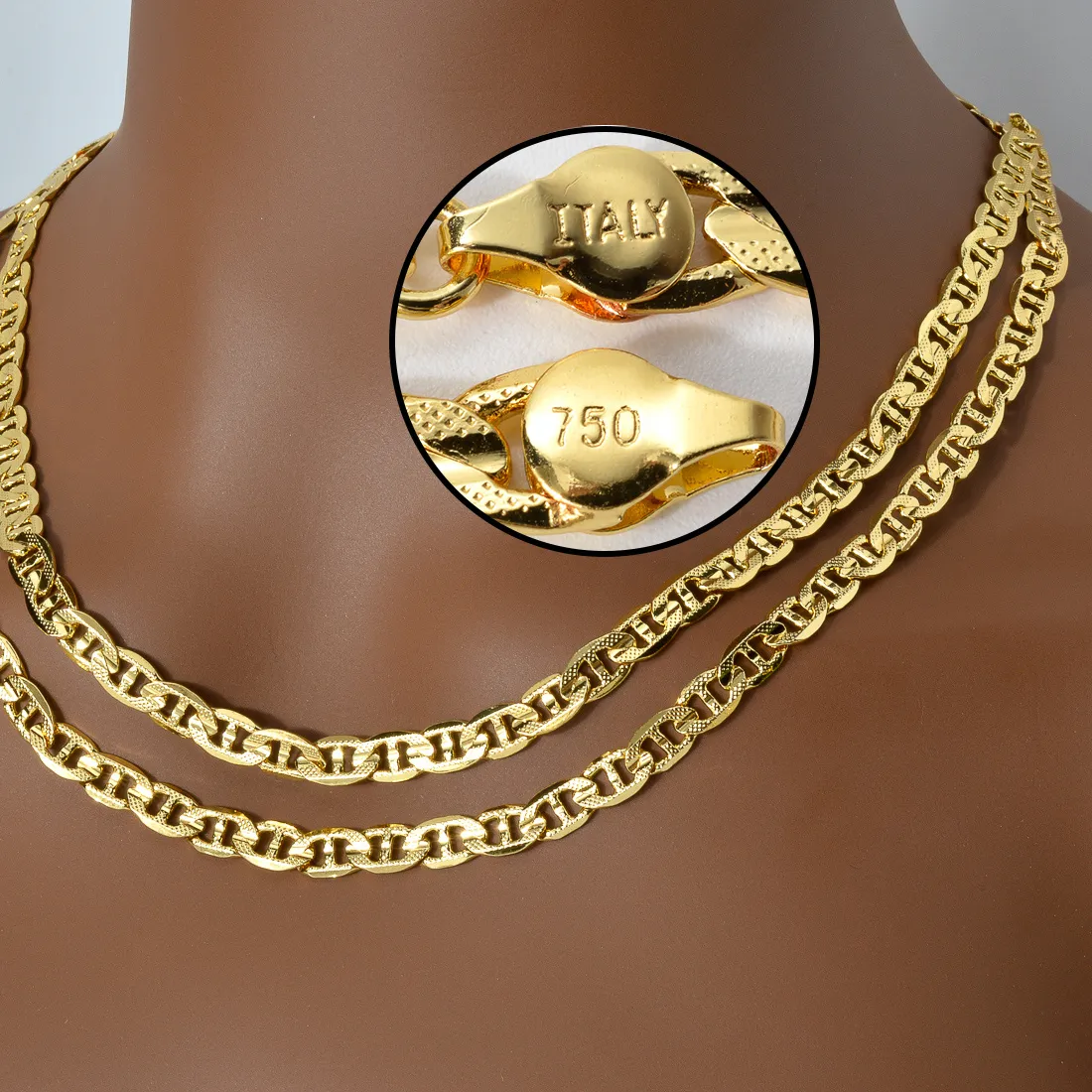 Authentic Auric Vigor: Radiant Gold Chains for Spiritual Balance