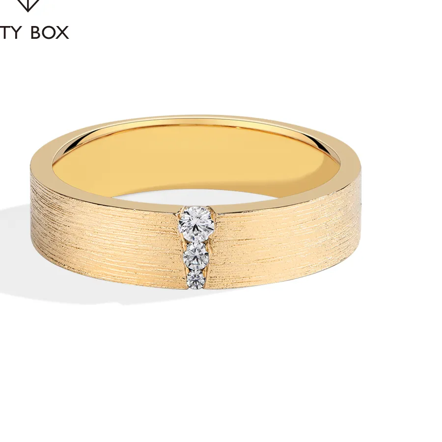 Authentic Celestial Harmony: Timeless Moissanite Union Ring