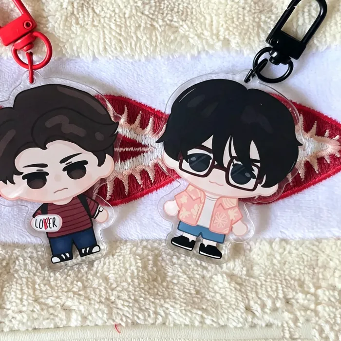 Authentic It Movie Clown & Loser Club Acrylic Keychain- Chibi Pennywise Style Double Sided Pendant Bag For Fans