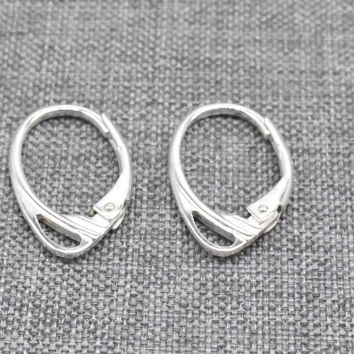 Authentic Threshold of the Whispering Wind: 925 Sterling Silver Leverback Ear Wires
