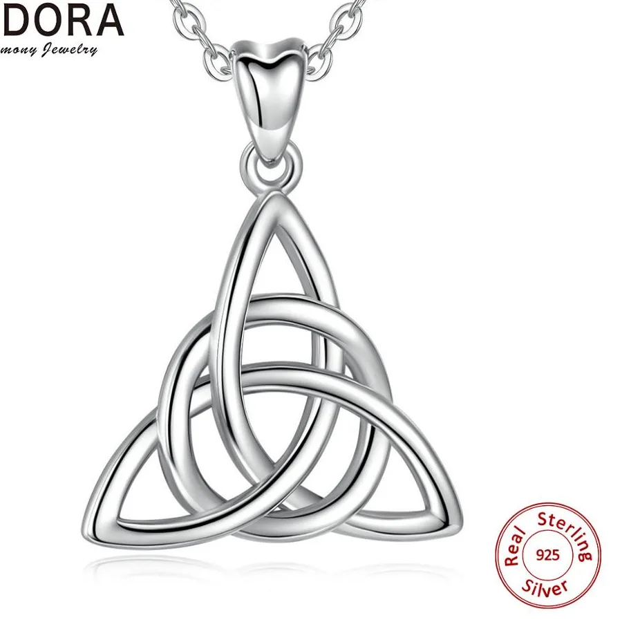 Authentic Sacred Trinity Knot Amulet - Handcrafted 925 Sterling Silver Celtic Wisdom Pendant