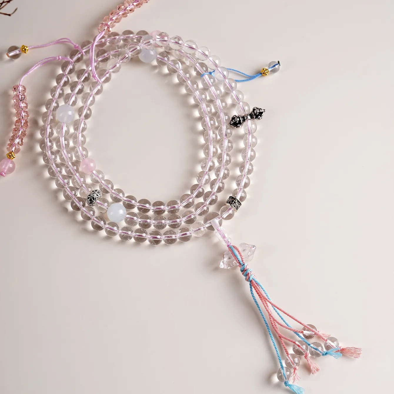 Authentic 108 Clear Quartz Beads: Harmonize Your Soul with Celestial Clarity
