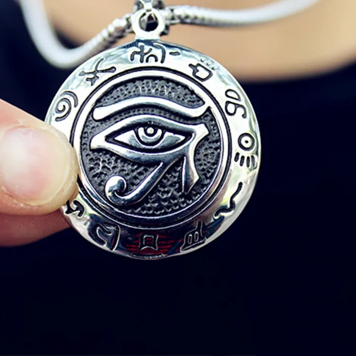 Authentic The Golden Gaze: Embossed Mayan & Eye of Horus Talisman