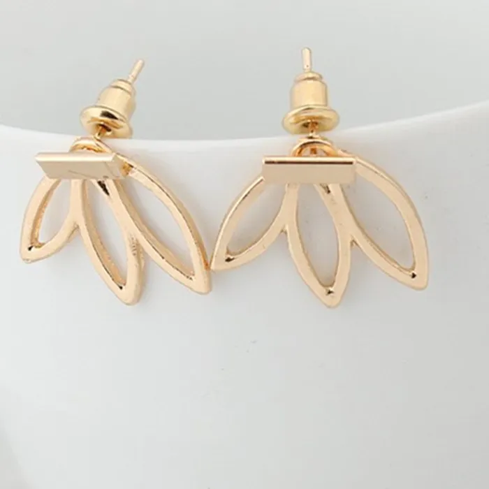 Authentic Guardian of the Lotus: Double-Sided Earrings for Spiritual Protection