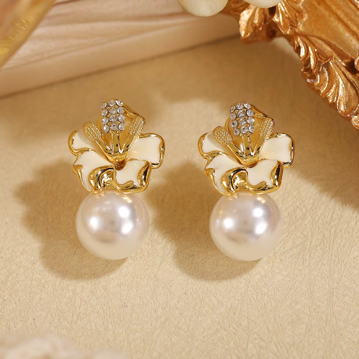 Authentic Ethereal Lotus Bloom: Radiant Gold-Plated Crystal Amulets