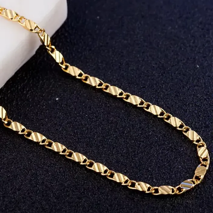 Authentic The Auric Conduit: 18K Gold-Layered Sterling Silver Essence Chain