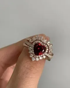 Authentic The Garnet Heart Trinity: A Rose-Gold Vessel of Eternal Devotion