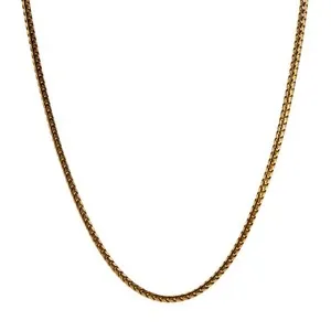 Authentic Italian Sterling Silver Gold-Plated Herringbone Chain Necklace | 38.4g #70254