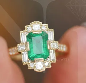 Authentic The Verdant Heart: Emerald Radiance Gold-Plated Talisman