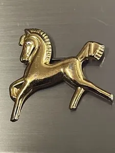 Authentic The Golden Steed of Coro: A Vintage Sterling Talisman of Free Spirit