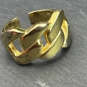 Authentic The Relic of Faded Radiance: A Vintage Gold-Plated Sterling Silver Talisman