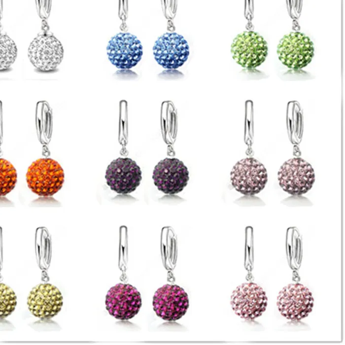 Authentic Celestial Orbs of Radiant Light: Sterling Silver Pave Hoops