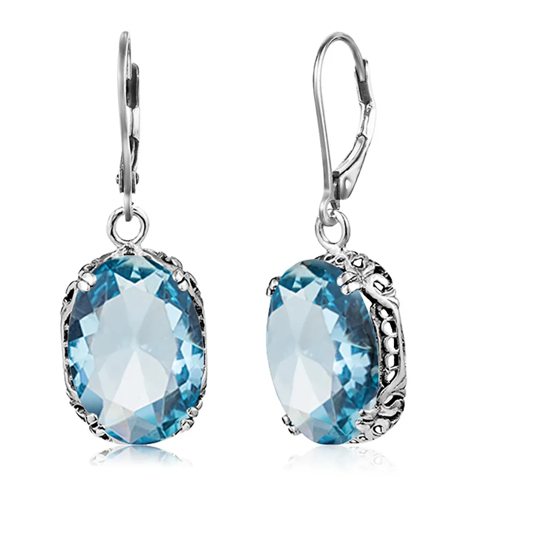 Authentic Tears Of The Ocean Serenade Drop Earrings In Sterling Silver